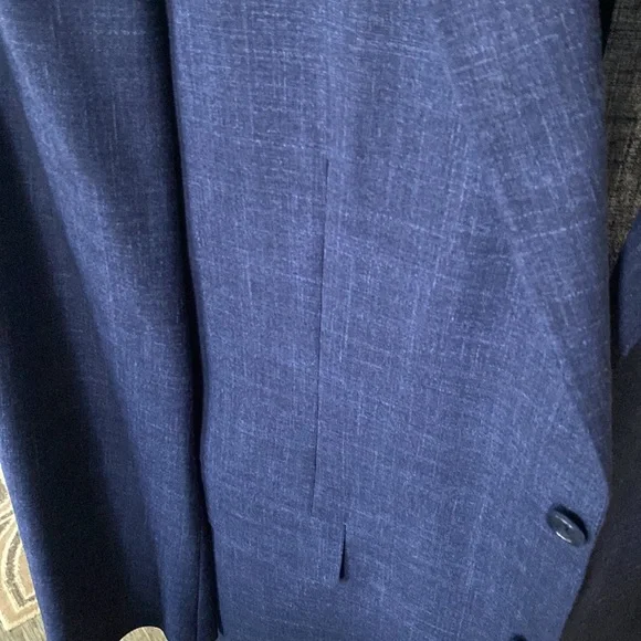 Canali Suit jacket blazer, navy blue - Wool, Silk, Linen